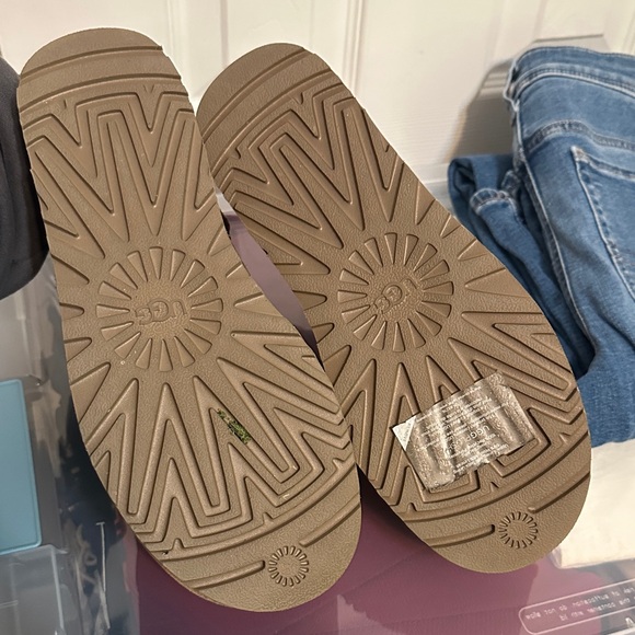 UGG Brown Suede Platform Ankle Boots - Picture 5 of 5